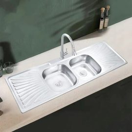 Stainless Steel Topmount Kitchen Sink With Knife-Holder Multifunction Single Bowl Wash Basin For Kitchen Fixture