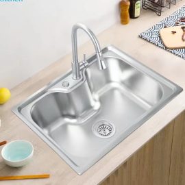 Kitchen Sink Sanitary Ware Wash Basin Luxury Single Bowl Stainless Steel RV Sink