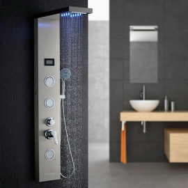 led light shower panel falls bathroom led shower panel tower shower waterfall column set