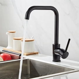 7 shape matte black pull out kitchen faucet single handle stainless steel kitc faucets manufacturers deck mounted kitchen