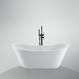 luxury long deep soaking freestanding large soaker tub with jets