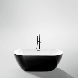 Factory supplier Customized White and black free standing bath