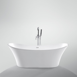 Acrylic Steel Freestanding Bathtub With Water Tap