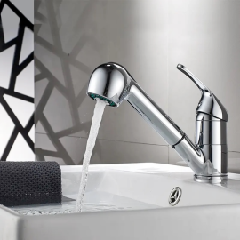 up down basin faucet pull out sprayer stainless steel bathroom basin faucet lower price basin faucet tap