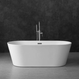 Hot sale modern design bath freestanding tub white acrylic bathtubs