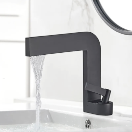 WhiteBlack Basin Faucets Bath Basin Sink Mixer Taps Bathroom Brass Taps Square Vessel Faucet Basin Cold Hot Water Mixer Tap