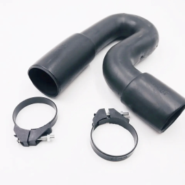 40mm x 40mm Flexible Black Plastic EPDM Drain Hose Plain P Trap