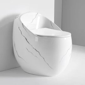 High Quality Water-Saving Integrated Egg Shaped Water Closet Ceramic Bathroom Toilet