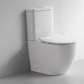 Watermark Nano glaze tornado cyclone flushing wc two piece floor mounted P-trap ceramic toilets for small bathroom